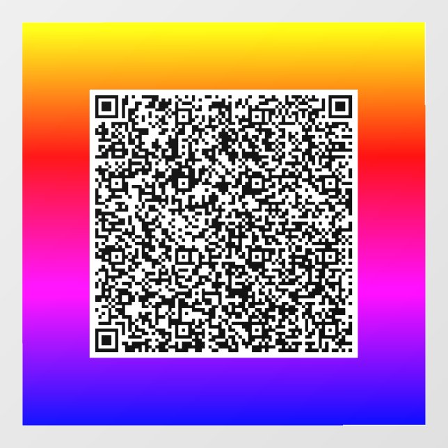 Autocollant Pour Fenêtre Cling de fenêtre promotionnelle de code QR personn (Feuille)