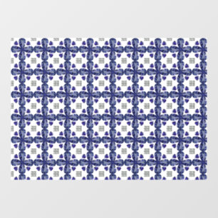 Autocollant Pour Fenêtre Clocher bleu