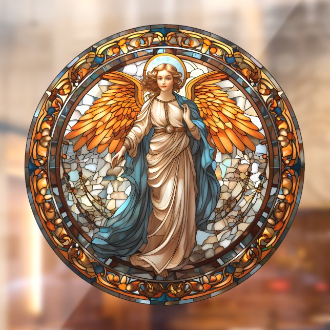Autocollant Pour Fenêtre Clôture de fenêtre Ange de Noël (Feuille 2)