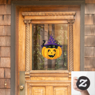 Autocollant Pour Fenêtre Clôture de fenêtre Citrouille Halloween