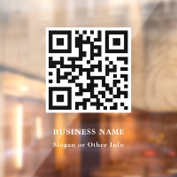 Clôture de fenêtre commerciale du code QR tendance