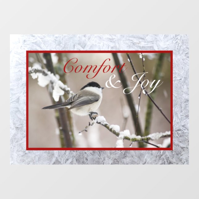 Autocollant Pour Fenêtre Clôture de fenêtre Confort & Joy (Feuille)