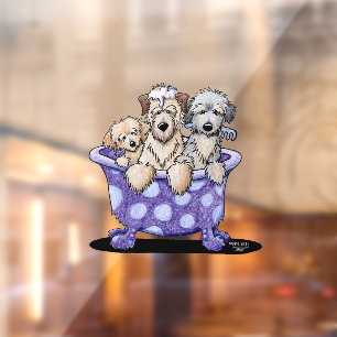 Autocollant Pour Fenêtre Clôture de fenêtre d'art du fabricant de chiens