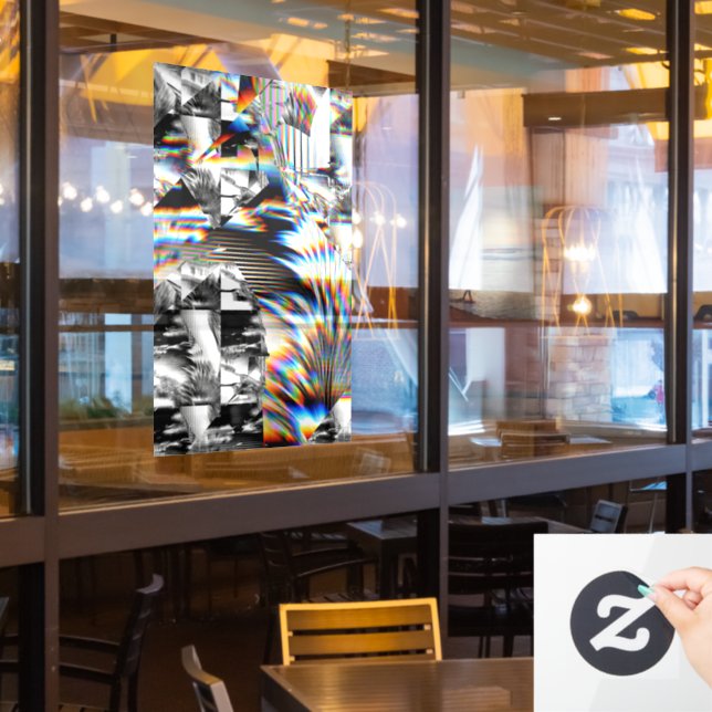 Autocollant Pour Fenêtre Clôture de fenêtre d'attaque arc-en-ciel (Fenêtre du restaurant)