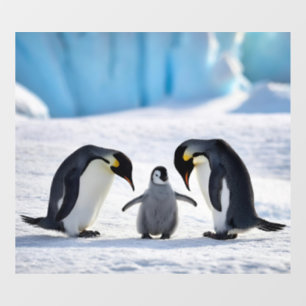 Autocollant Pour Fenêtre Clôture de fenêtre de la famille de pingouins