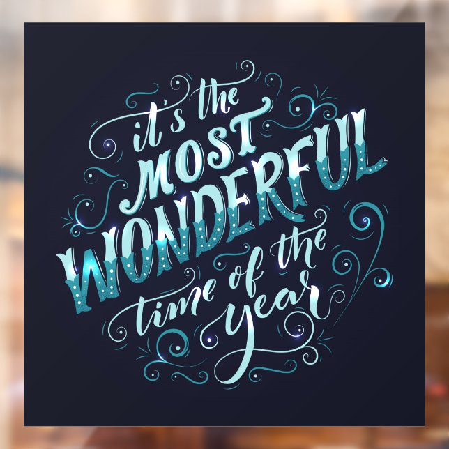 Autocollant Pour Fenêtre Clôture de fenêtre de Noël (Feuille 2)