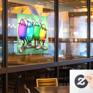 Autocollant Pour Fenêtre Clôture de fenêtre de Pâques