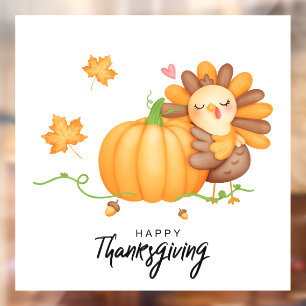 Autocollant Pour Fenêtre Clôture de fenêtre de Thanksgiving