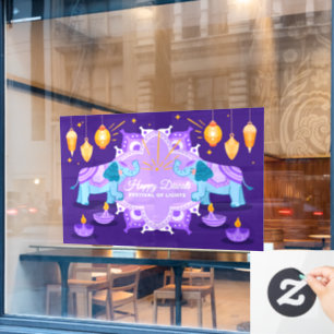 Autocollant Pour Fenêtre Clôture de fenêtre Diwali