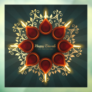 Autocollant Pour Fenêtre Clôture de fenêtre Diwali