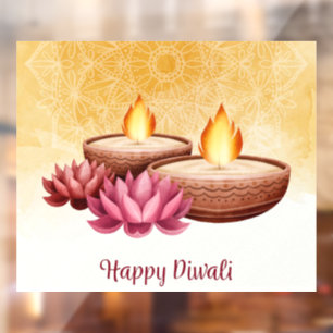 Autocollant Pour Fenêtre Clôture de fenêtre Diwali