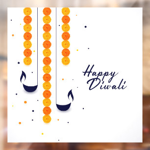 Autocollant Pour Fenêtre Clôture de fenêtre Diwali