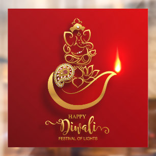 Autocollant Pour Fenêtre Clôture de fenêtre Diwali