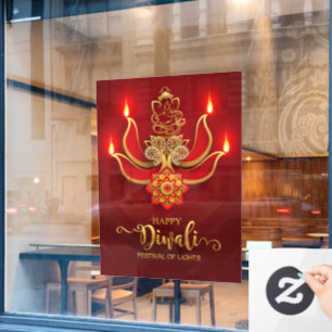 Autocollant Pour Fenêtre Clôture de fenêtre Diwali