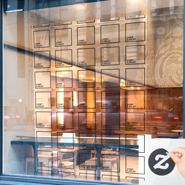 Autocollant Pour Fenêtre Clôture de fenêtre du logo transparent - Conceptio (Fenêtre de café)