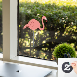 Autocollant Pour Fenêtre Clôture de fenêtre Flamant rose