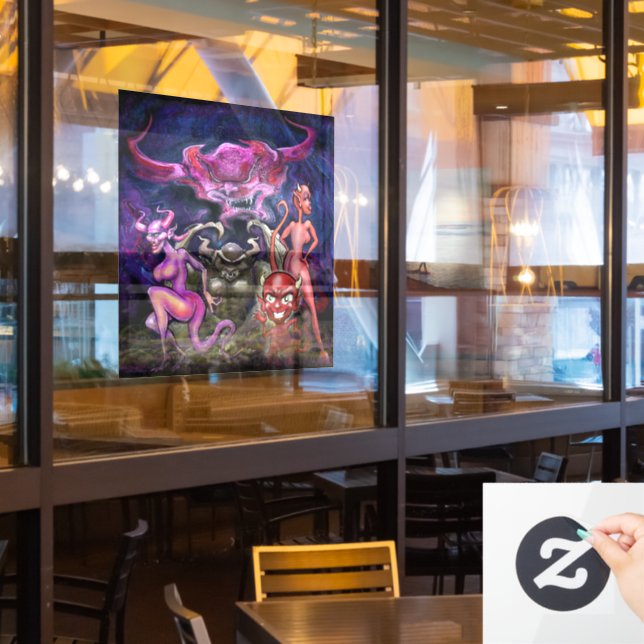 Autocollant Pour Fenêtre Clôture de fenêtre Halloween (Fenêtre du restaurant)