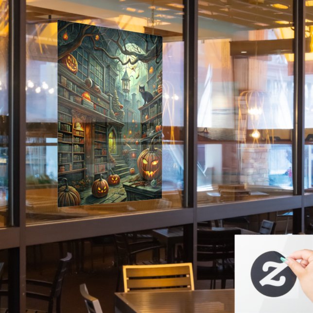 Autocollant Pour Fenêtre Clôture de fenêtre Halloween (Fenêtre du restaurant)