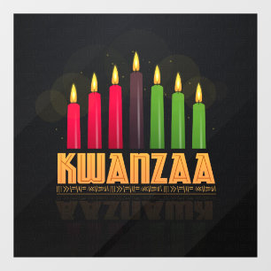 Autocollant Pour Fenêtre Clôture de fenêtre Kwanzaa