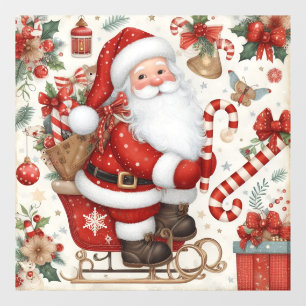 Autocollant Pour Fenêtre Clôture de fenêtre père Noël