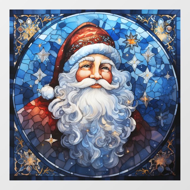 Autocollant Pour Fenêtre Clôture de fenêtre Père Noël en verre tendu (Feuille)