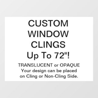 Autocollant Pour Fenêtre Clôture de fenêtre personnalisée PLEINEMENT OPAQUE