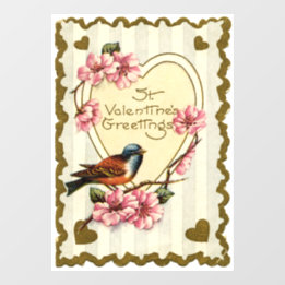 Autocollant Pour Fenêtre Clôture de fenêtre pour oiseaux de Saint-Valentin