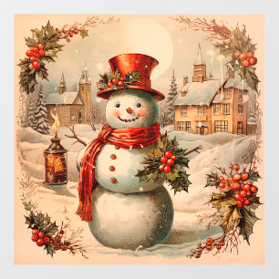 Autocollant Pour Fenêtre Clôture de fenêtre Vintage Noël
