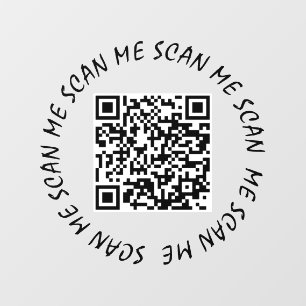 Autocollant Pour Fenêtre Clôture de fenêtre - Votre code QR M'analyse