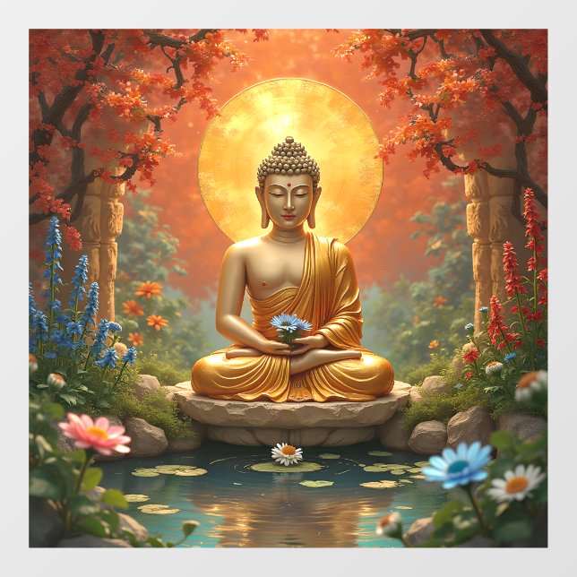 Autocollant Pour Fenêtre Clôture de fenêtre Zen (Feuille)