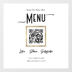 Autocollant Pour Fenêtre Clôture de la fenêtre Connexion à un menu d'entrep