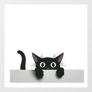 Autocollant Pour Fenêtre Clôture de la fenêtre de chat noir