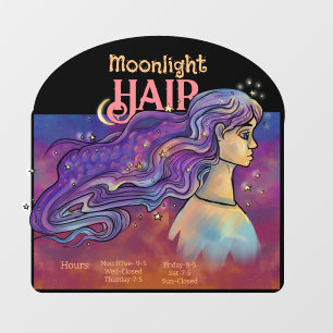 Autocollant Pour Fenêtre Clôture de la fenêtre de cheveux clair de lune