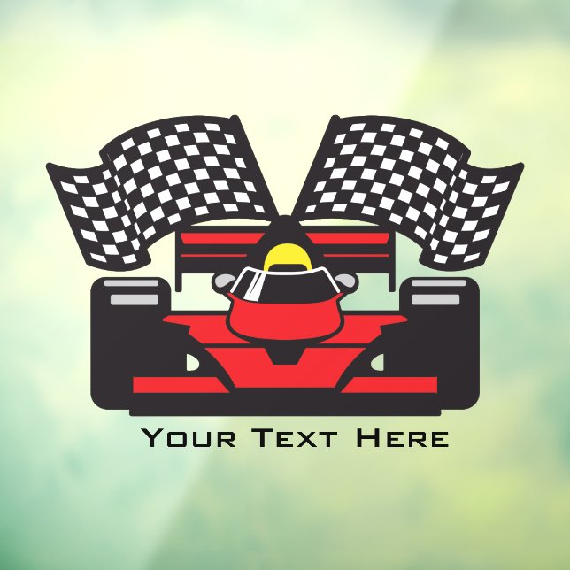 Autocollant Pour Fenêtre Clôture de la fenêtre de la voiture Red Race (Feuille 3)