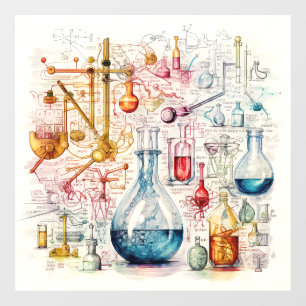 Autocollant Pour Fenêtre Clôture de la fenêtre de papier de chimie