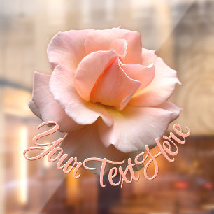 Autocollant Pour Fenêtre Clôture de la fenêtre de Rose sauvage personnalisé