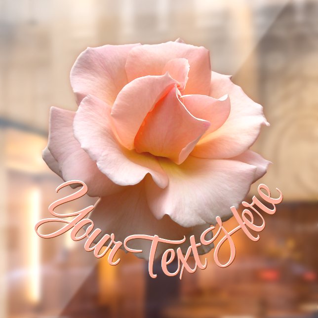 Autocollant Pour Fenêtre Clôture de la fenêtre de Rose sauvage personnalisé (Feuille 2)