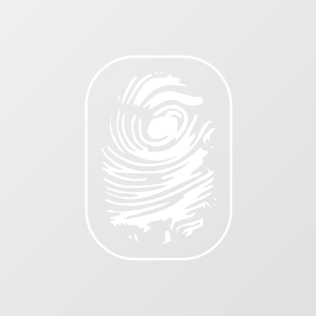Autocollant Pour Fenêtre Clôture de la fenêtre d'empreintes digitales blanc (Feuille)