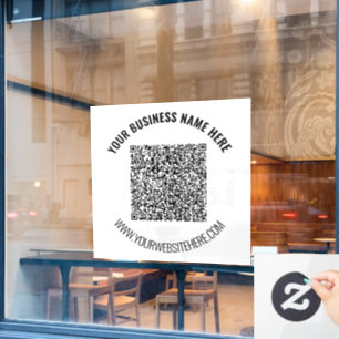 Autocollant Pour Fenêtre Clôture de la fenêtre d'entreprise de texte person