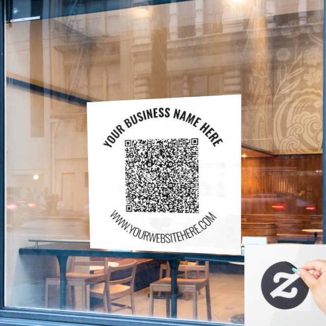 Autocollant Pour Fenêtre Clôture de la fenêtre d'entreprise de texte person (Fenêtre de café)
