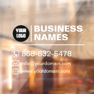 Autocollant Pour Fenêtre Clôture De La Fenêtre Détails Et Contacts De L'Ent