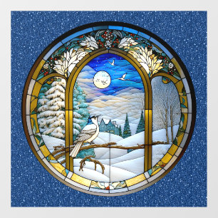 Autocollant Pour Fenêtre Clôture de la fenêtre d'hiver