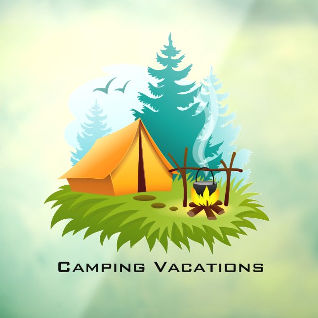 Autocollant Pour Fenêtre Clôture de la fenêtre du camping (Feuille 3)