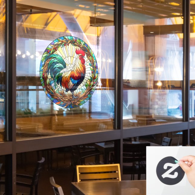 Autocollant Pour Fenêtre Clôture de la fenêtre du coq (Fenêtre du restaurant)