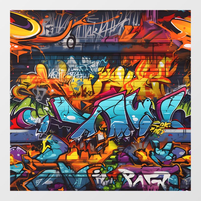 Autocollant Pour Fenêtre Clôture de la fenêtre Graffiti (Feuille)