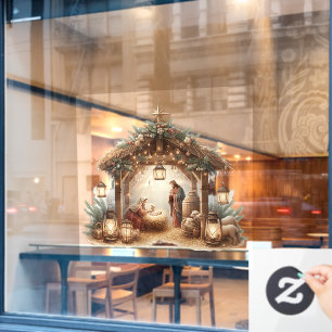Autocollant Pour Fenêtre Clôture de la fenêtre Nativité