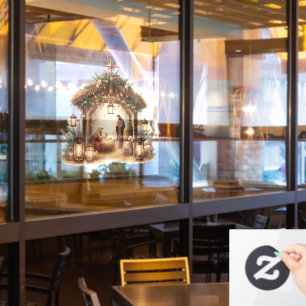 Autocollant Pour Fenêtre Clôture de la fenêtre Nativité