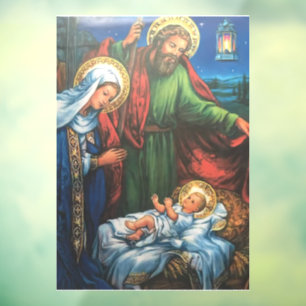 Autocollant Pour Fenêtre Clôture de la fenêtre Nativité