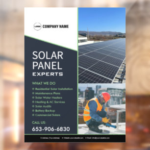 Autocollant Pour Fenêtre Clôture de la fenêtre Solar Business Services