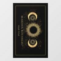 Clôture de la fenêtre Soleil Noir Or Céleste